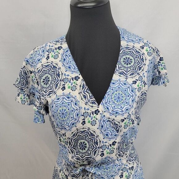 HARPER Heritage Wrap Knee Length Dress - Picture 4 of 15